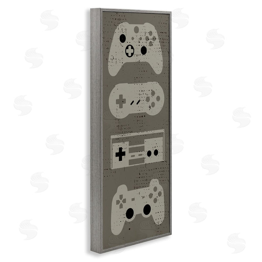 Stupell Studio | Common Game Controllers Vintage