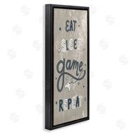 Stupell Studio | Whimsical Eat Sleep Game Repeat Stars