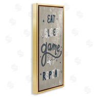 Stupell Studio | Whimsical Eat Sleep Game Repeat Stars