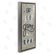 Stupell Studio | Whimsical Eat Sleep Game Repeat Stars