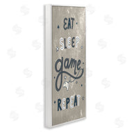 Stupell Studio | Whimsical Eat Sleep Game Repeat Stars