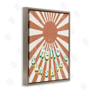 Stupell Studio | Playful Hello Sunshine Sun Burst