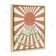 Stupell Studio | Playful Hello Sunshine Sun Burst
