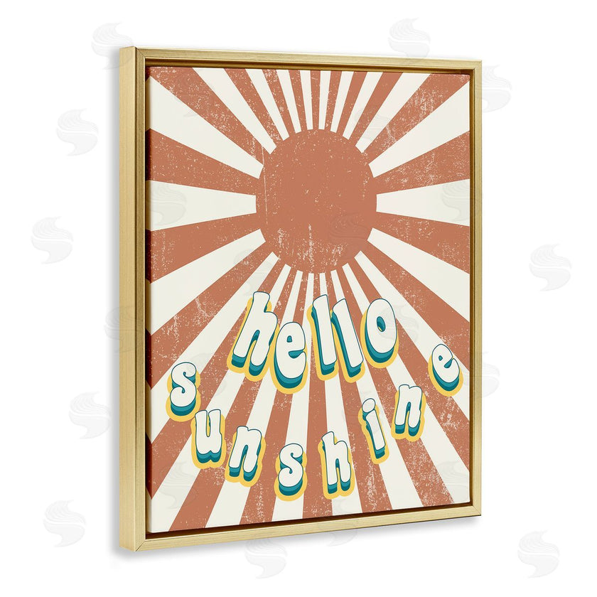 Stupell Studio | Playful Hello Sunshine Sun Burst