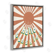 Stupell Studio | Playful Hello Sunshine Sun Burst