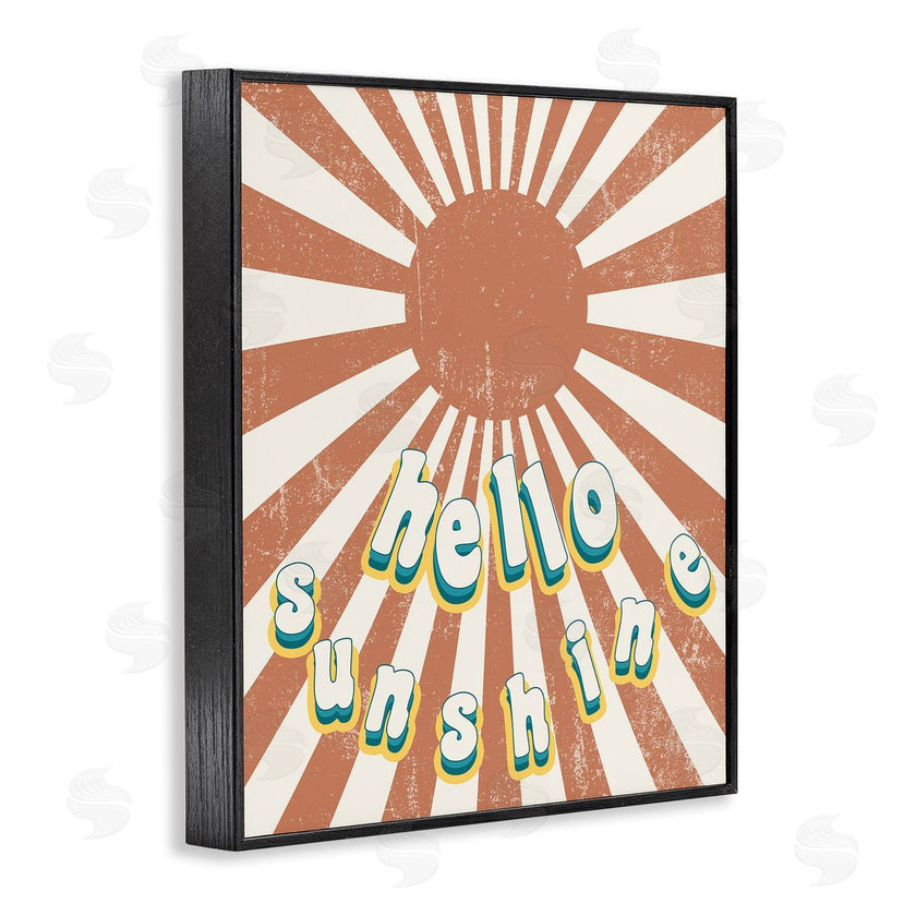 Stupell Studio | Playful Hello Sunshine Sun Burst