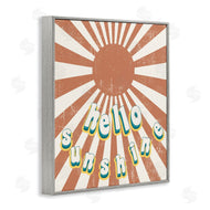 Stupell Studio | Playful Hello Sunshine Sun Burst
