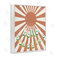 Stupell Studio | Playful Hello Sunshine Sun Burst