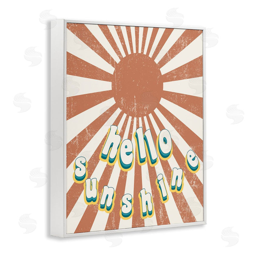 Stupell Studio | Playful Hello Sunshine Sun Burst