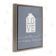 Stupell Studio | Love Builds Happy Homes Rustic Blue