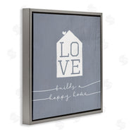 Stupell Studio | Love Builds Happy Homes Rustic Blue