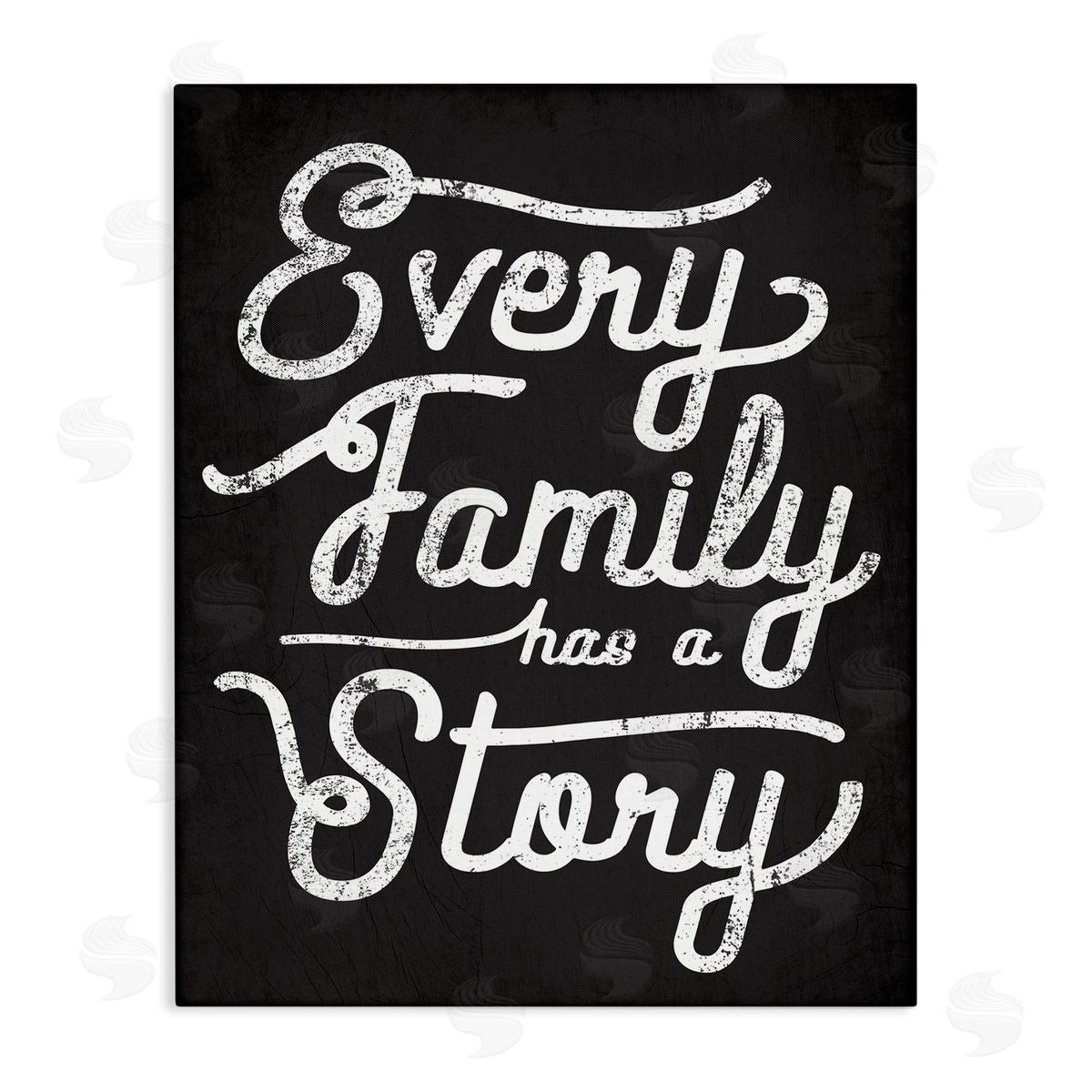 Stupell Studio Every Family Has a Story Rustic Canvas Wall Art