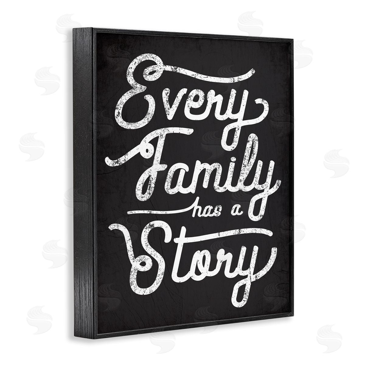 Stupell Studio Every Family Has a Story Rustic Black Framed Giclee Wall Art