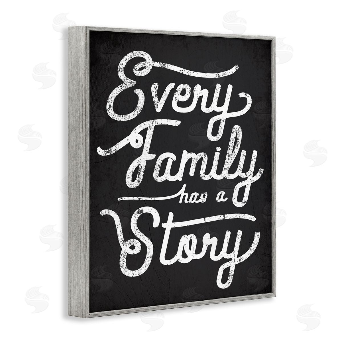 Stupell Studio Every Family Has a Story Rustic Gray Framed Giclee Wall Art