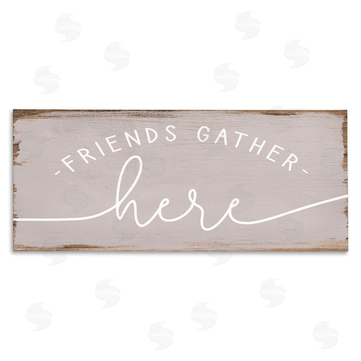 Friends Gather Here Charming Canvas Wall Art, Home Decor by Stupell Studio