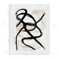 Stupell Studio | Abstract Paint Strokes Black Brown