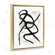 Stupell Studio | Abstract Paint Strokes Black Brown