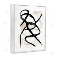 Stupell Studio | Abstract Paint Strokes Black Brown