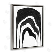 Stupell Studio | Abstract Black Arches Smoke Shape