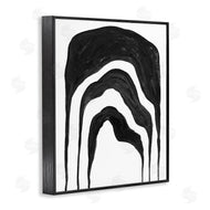 Stupell Studio | Abstract Black Arches Smoke Shape