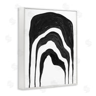 Stupell Studio | Abstract Black Arches Smoke Shape