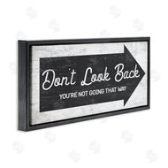 Stupell Studio | Don't Look Back Forward Facing Arrow