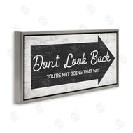 Stupell Studio | Don't Look Back Forward Facing Arrow
