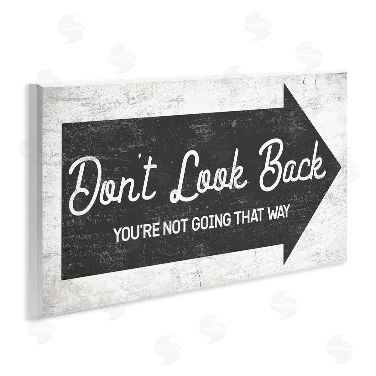 Stupell Studio Don't Look Back Forward Facing Arrow Wall Plaque Art