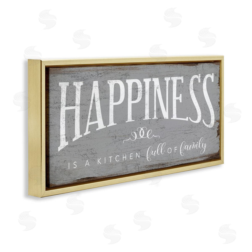 Stupell Studio | Happiness is A Full Kitchen Phrase