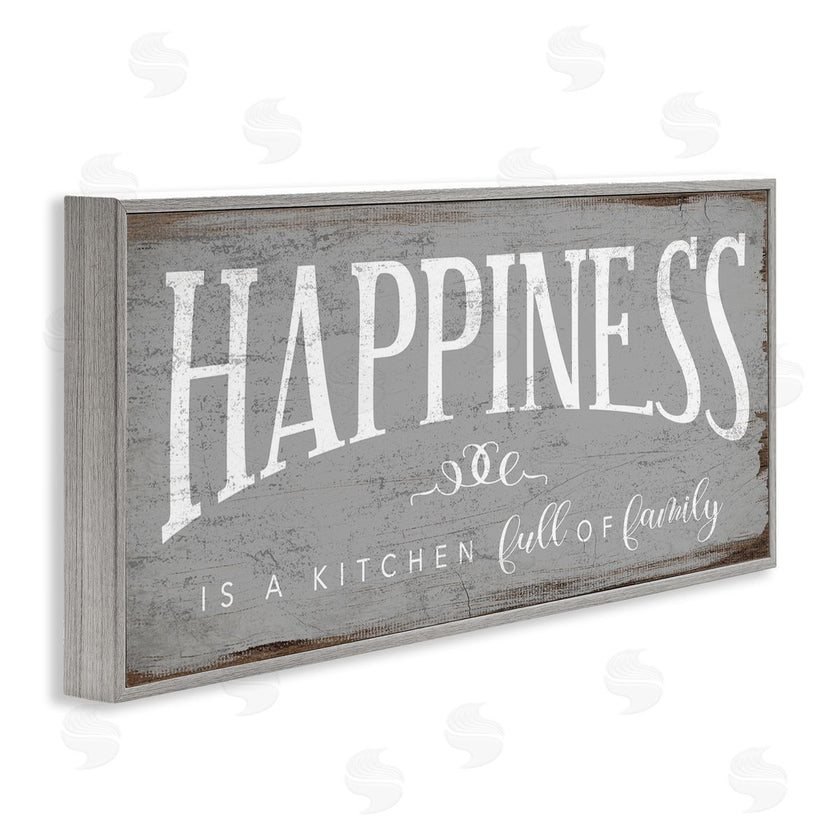 Stupell Studio | Happiness is A Full Kitchen Phrase