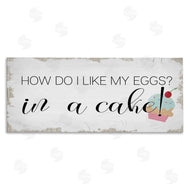 Stupell Studio | Like My Eggs in Cake Cupcake
