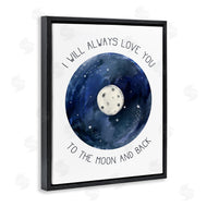 Stupell Studio | Moon and Back Romantic Night Constellation