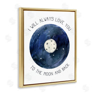 Stupell Studio | Moon and Back Romantic Night Constellation