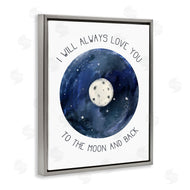 Stupell Studio | Moon and Back Romantic Night Constellation