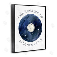 Stupell Studio | Moon and Back Romantic Night Constellation