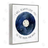 Stupell Studio | Moon and Back Romantic Night Constellation