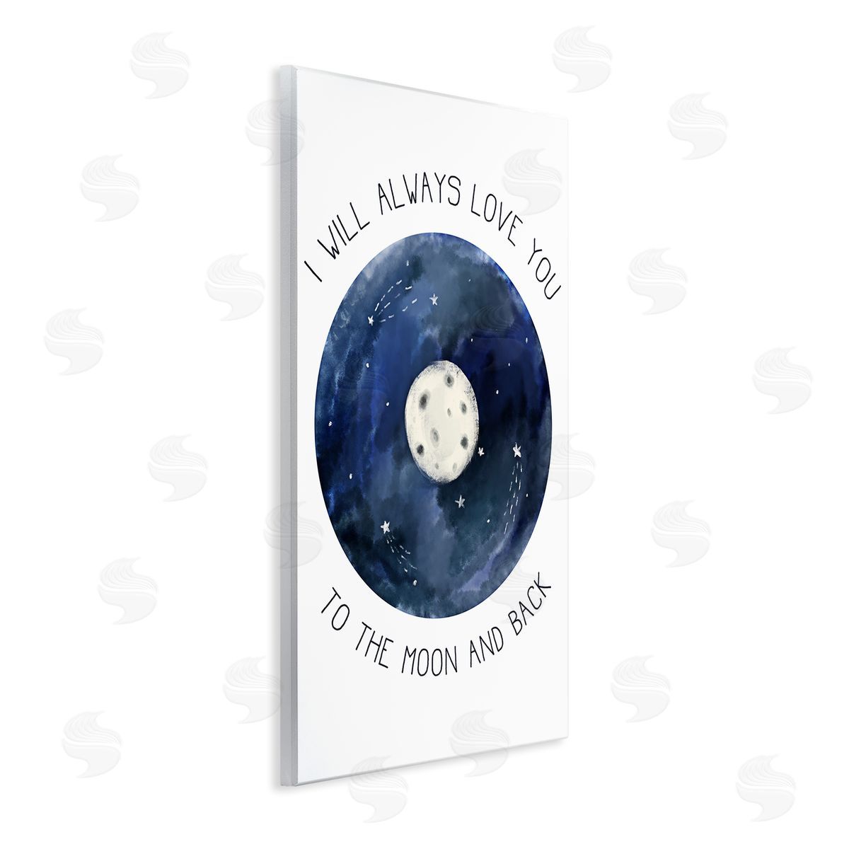 Stupell Studio Moon and Back Romantic Night Constellation Wall Plaque Art