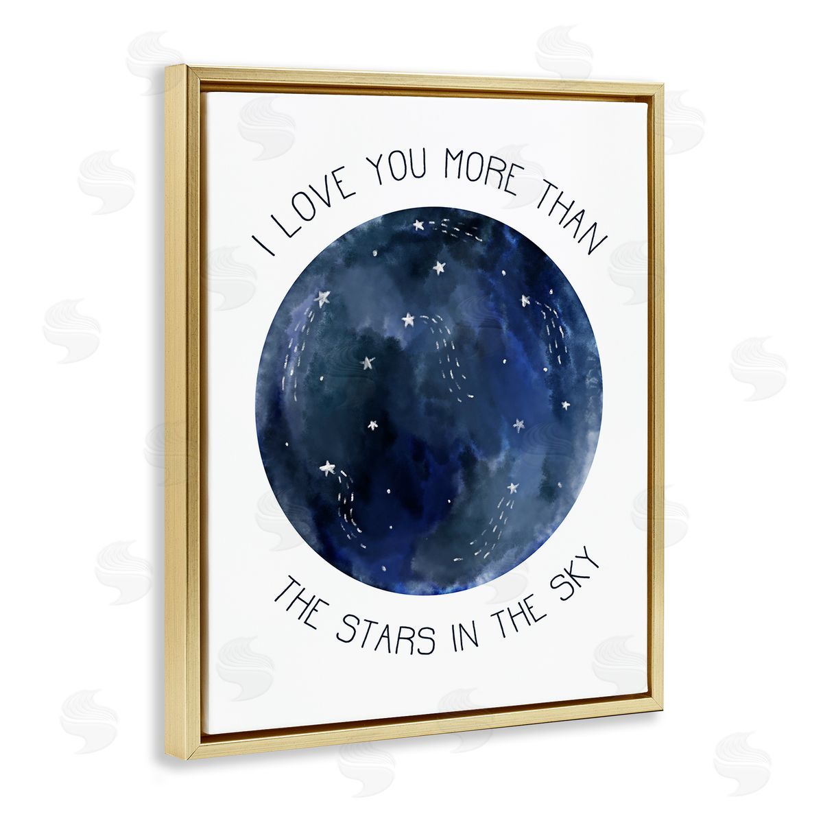 Stupell Studio More than the Stars Night Sky Gold Floater Frame Canvas Art