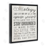 Stupell Studio | Coffee-Ology Motivational Puns Kitchen Humor