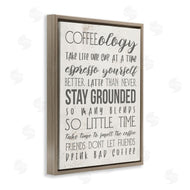 Stupell Studio | Coffee-Ology Motivational Puns Kitchen Humor