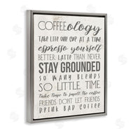 Stupell Studio | Coffee-Ology Motivational Puns Kitchen Humor