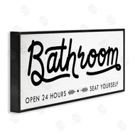 Stupell Studio | Seat Yourself Bathroom Sign