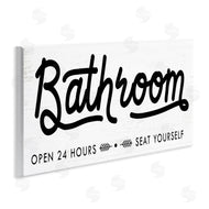 Stupell Studio | Seat Yourself Bathroom Sign