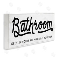 Stupell Studio | Seat Yourself Bathroom Sign
