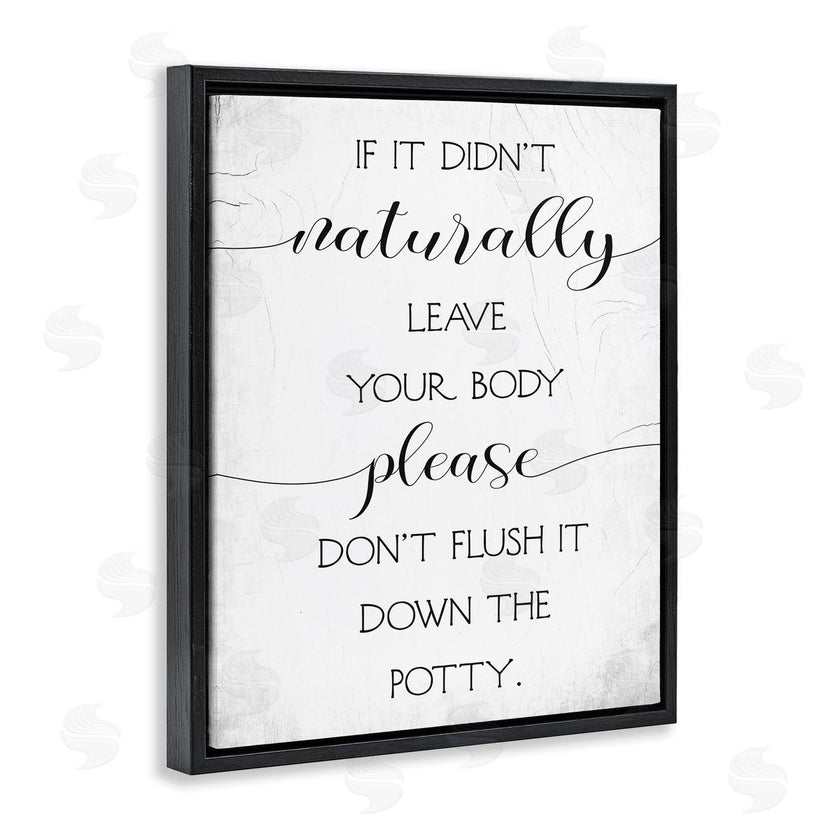Stupell Studio | Don't Flush Down Potty Quote