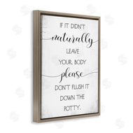 Stupell Studio | Don't Flush Down Potty Quote