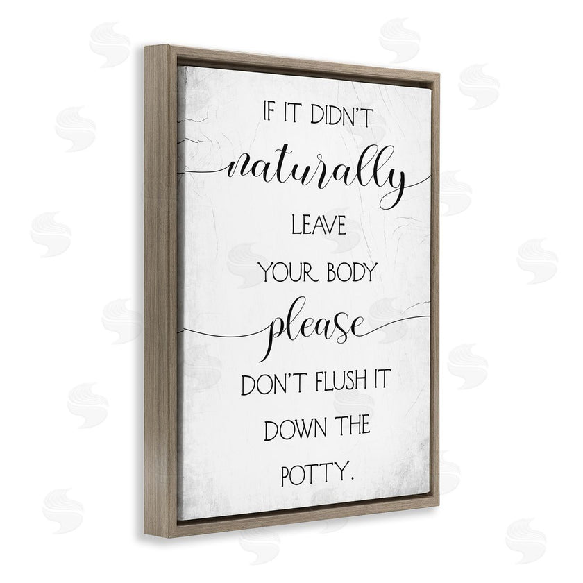 Stupell Studio | Don't Flush Down Potty Quote