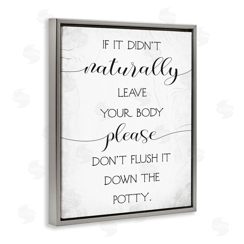 Stupell Studio | Don't Flush Down Potty Quote