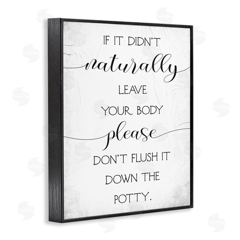Stupell Studio | Don't Flush Down Potty Quote