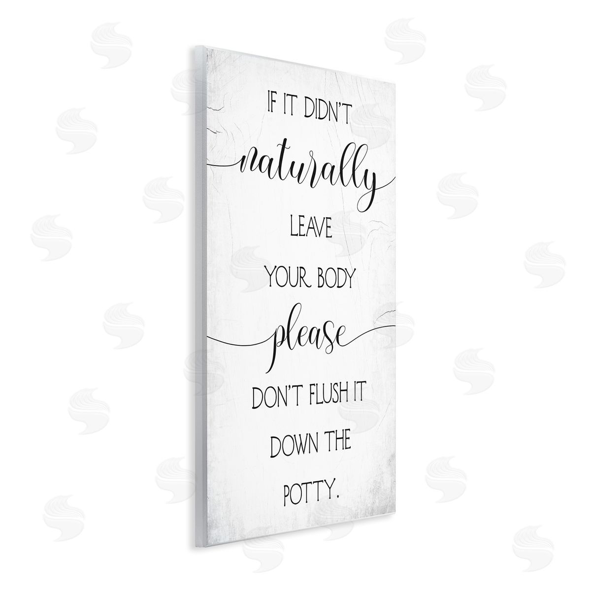 Stupell Studio Don't Flush Down Potty Quote Wall Plaque Art